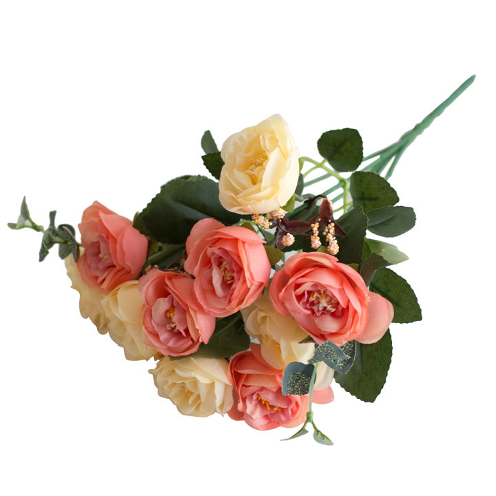 1%20Bouquet%2010%20Head%20Pretty%20Artificial%20Flower%20Leaf%20Wedding%20Art%20Home%20Room%20Decoration%20-%20Image%202