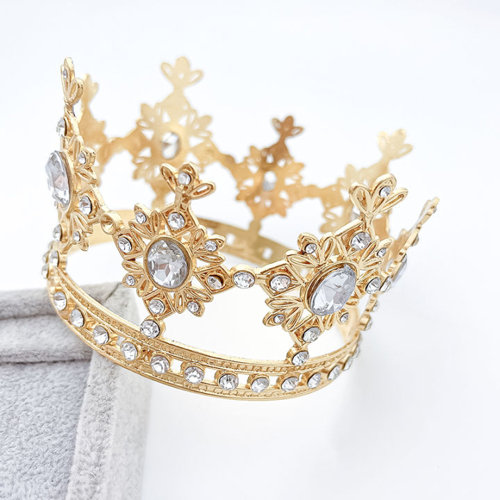 Fashion%20Simple%20Pearl%20Rhinestone%20Small%20Round%20Crown%20Headdress%20Birthday%20Cake%20Decoration%20Children's%20Sweet%20And%20Cute%20Hair%20Accessories%20-%20Image%206