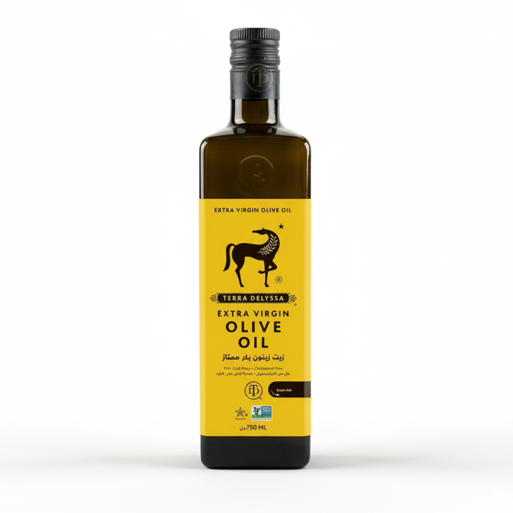 Terra Delyssa Extra Virgin Olive Oil – 750ml | First Cold Press, Imported from Tunisia