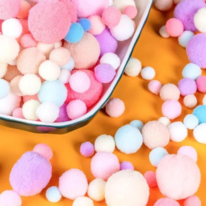 8/10/15/20/25/30mm%20Pom%20Pom%20Fur%20Balls%20Fluffy%20Soft%20PomPoms%20Multicolor%20Pompoms%20Fur%20Ball%20High-Elastic%20PomPom%20Creative%20Craft%20Supplies%20-%20Image%205