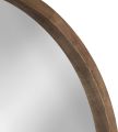 Kate and Laurel Hutton Round Decorative Wood Frame Wall Mirror, 30 Inch Diameter, Natural Rustic mirrors for bedroom. 