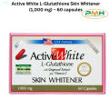 Active White L-Glutathione 1000mg - Skin Whitener with Grapeseed Extract & Vitamin C (60 Capsules). 
