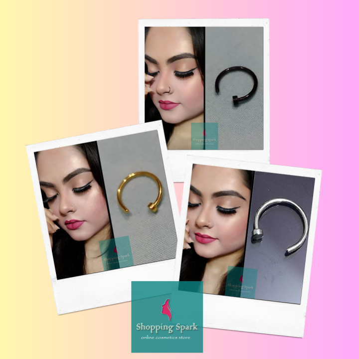 Nose Ring Nose Pin Jewelry - Size 8mm - 3pcs