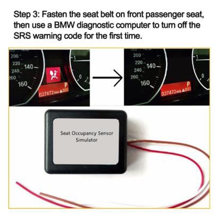 Passenger%20Seat%20Occupancy%20Mat%20Bypass%20Airbag%20Sensor%20Emulator%20For%20BMW%20Models%20E60%20E90%20X6%20X5%20All%20Series%20(1997-2010)%20-%20Image%207