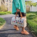 Disney Luxury Brand Travel Bag Mickey Cartoon Luggage Canvas Bag Mommy Bag Large Capacity Handbag Ladies Storage Bag Suitcase.