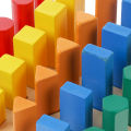 Wooden Geometric Blocks Montessori Educational Toys Baby Kids Shape Matching.