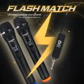 Wireless Microphone G-MARK X120V 2 Channels Handheld Karaoke Mic For Party Meeting Show Home School.
