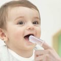 Silicone Baby Finger Tooth Brush with Box For Kids - Transparent.