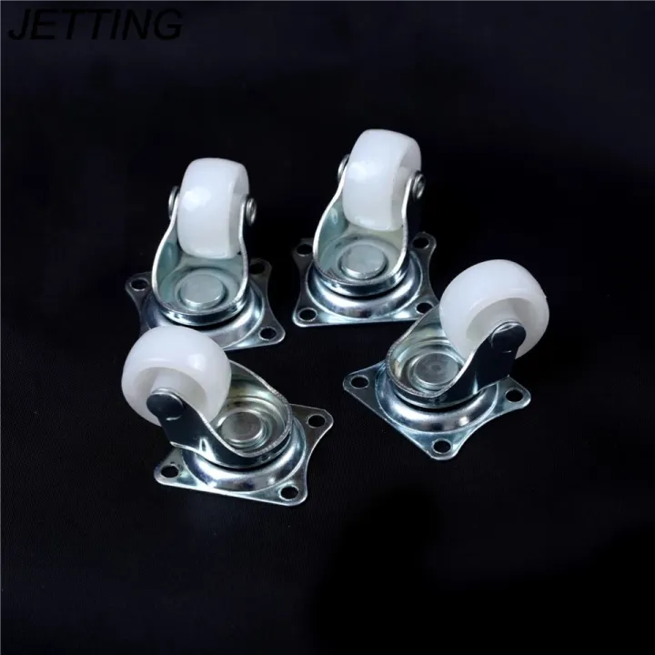 1"%204PC%20Universal%20Swivel%20Casters%20Furniture%20Wheel%20Castor%20White%20PP%20Nylon%20Dual%20Roller%20Wheel%20For%20Platform%20Trolley%20Chair%20Fixed%20Swivel-MHN%20-%20Image%202