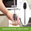 Long-handled Silicone Milk Bottle Cup Brush Baby Milk Bottle. 