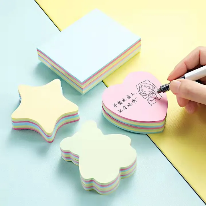 100Pcs%20Special-shaped%20Sticky%20Notes%20Self-adhesive%20Bookmarks%20Memo%20Pad%20Kawaii%20Stickers%20Creativity%20Cute%20Notepad%20Stickers%20Stationery%20-%20Image%203