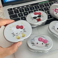 Sanrio Hello Kitty Contact Lenses Box Portable Travel KT Cat Doll Eye Lenses Compact Storage Container Girl Birthday Gifts.