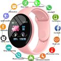 D18 Smart Watch Heart Rate Monitor Men's Women's Smartwatch Round Fitness DigitalWatches for Men Women Band Bracelet - Smart Watch. 