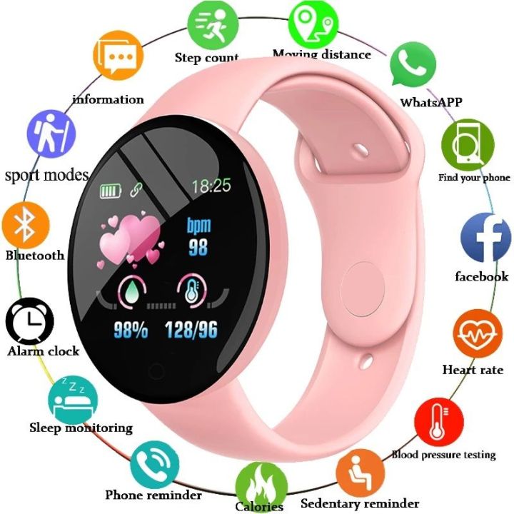 D18%20Smart%20Watch%20Heart%20Rate%20Monitor%20Men's%20Women's%20Smartwatch%20Round%20Fitness%20DigitalWatches%20for%20Men%20Women%20Band%20Bracelet%20-%20Smart%20Watch%20-%20Image%202