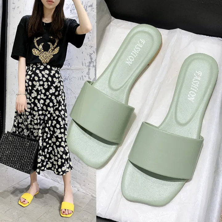 2020%20New%20Sunflower%20Fashion%20Slippers%20Women's%20Summer%20Wear%20Student%20Korean%20Beach%20Shoes%20Sandals%20Delivery%20-%20Image%204