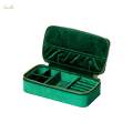 Jewelry Box Organizer Dual Zippers Display Holder Boxes Traveling for Stud.
