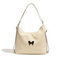 Korean backpack bag ladies 2024 new trendy fashion chain bucket bag student class large capacity tote bag.
