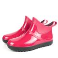 Fashion trend mid-rise rain boots ladies anti slip low top waterproof shoes rain boots water boots rain boots women's car wash kitchen rubber shoes.