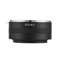 Manual Lens Mount Adapter Ring for Canon EF Mount Lens to Nikon Z5/Z6/Z7/Z50 Z-Mount Mirrorless Camera - black. 