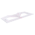 Tshirt Ruler Guide Transparent Ruler Guide for Vinyl Alignment for Measuring Tool Sewing Tool Calibration Tool Transparent Ruler.