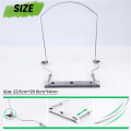 Harmonica Neck Holder 10 Holes Blues Harp Mouth Organ Stand -Silver. 