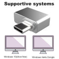 Mini USB Fingerprint Reader for Windows 10 Hello Laptop PC Type-C Biometric Scanner Unlock Module Set up to 10 Fingerprint IDs. 
