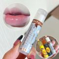 Fruit Lip Balm Moisturizing Clear Lip-Primer Mask Cute Jelly Tinted Gloss Stick Lighten Lines Plump Lip Care Makeup Cosmetics.