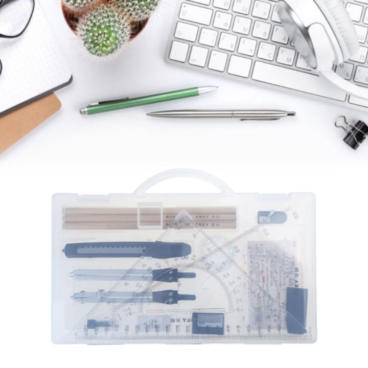 Architect%20Set,Professional%20Geometry%20Set,18,%20and%20Protractor%20Set,Drafting%20Tool,Drawing%20Stencil%20Interior%20Design%20Tool%2096BA%20MuXiaRe%20-%20Image%202