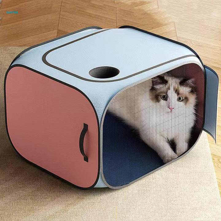 Pet Dog Cat Drying Box Anti Hair Flying Drying Crate Cage