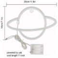 LED Neon Battery Powered Lamp Room Light Planet Neon Signs Led Wall Art Light moon light nightlight.