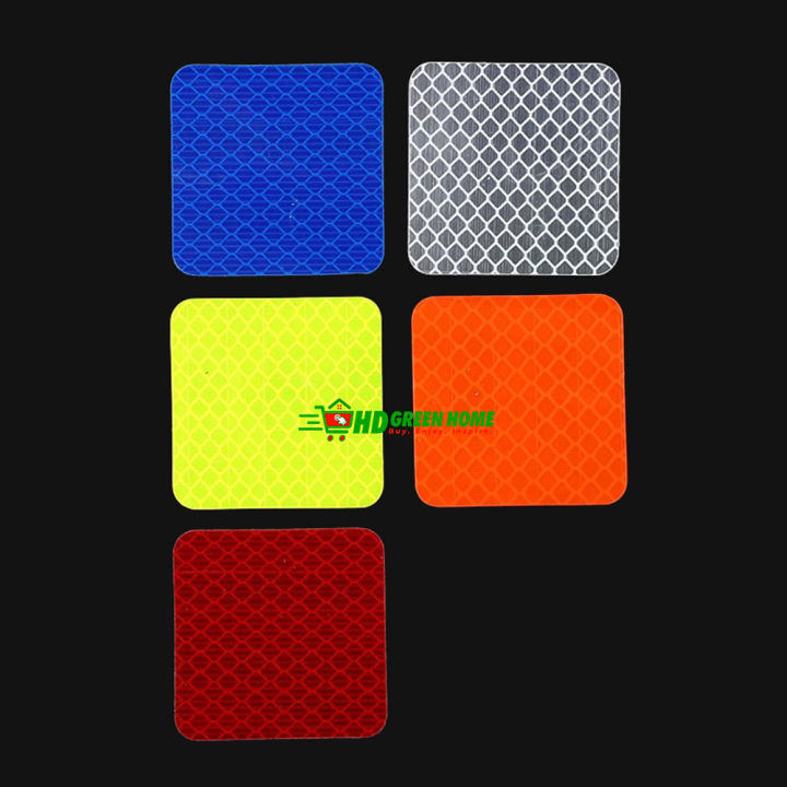 5%20Pcs%20X%205Cm%20Multicolor%20Round/Square%20Reflective%20Sticker%20Car%20Bumper%20Safety%20Stickers%20-%20Image%203