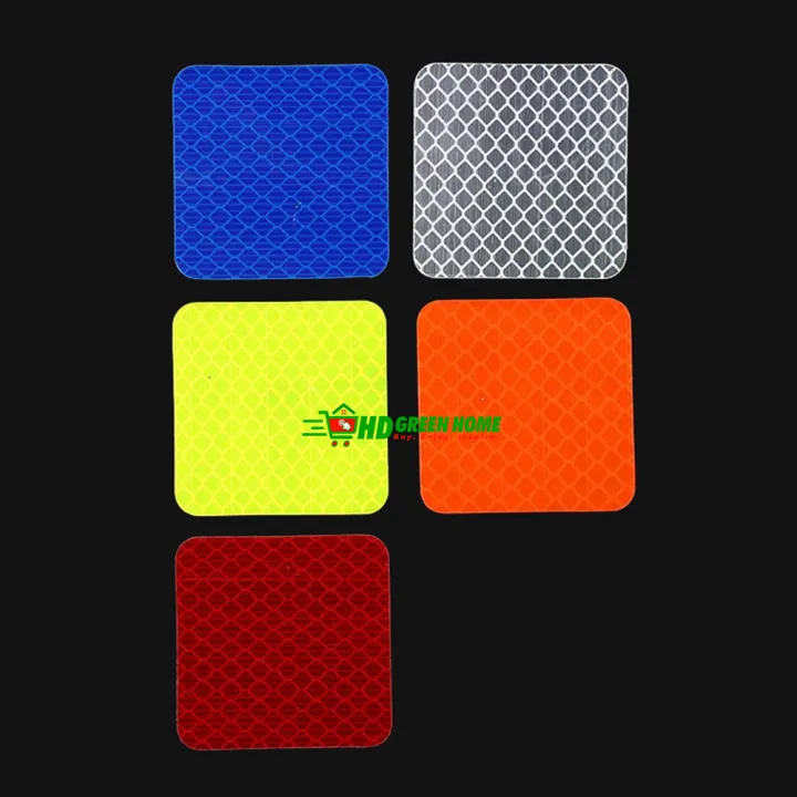 5%20Pcs%20X%205Cm%20Multicolor%20Round/Square%20Reflective%20Sticker%20Car%20Bumper%20Safety%20Stickers%20-%20Image%203