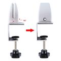 2 Pcs Office Desk Divider Clamp Privacy Screen Clip Holder Bracket Screen Baffle Clamp Partition for Table Clamp -Black. 