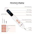LCD Plasma Removal Pen Face Wart Freckle Remover Machine Mole Dark Spot Skin Tag Removal 9 Level USB Charge Beauty Salon. 