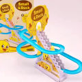 Duck Slide Toy Set, Funny Automatic Stair-Climbing Ducklings Cartoon Race Track Set Little Lovely Penguins Slide Toy Escalator Toy with Lights and Music (Duck). 