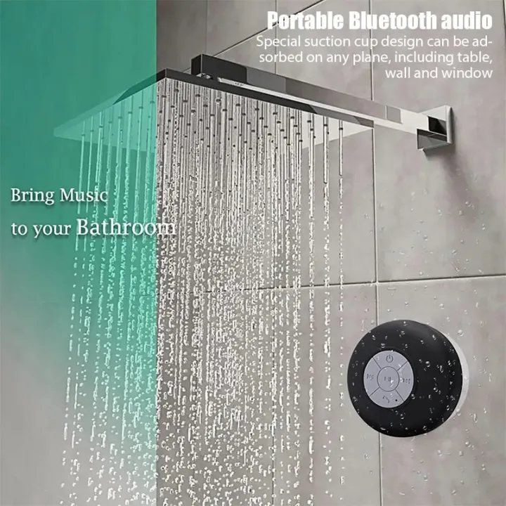 Bathroom waterproof wireless Bluetooth speaker large suction cup mini portable speaker outdoor sports stereo Sound box Soundbar