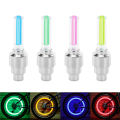LED Flash Tyre Wheel Valve Cap Light For Car Bike Bicycle Motorbicycle Front Rear Wheel Light Tire 4 Color Waterproof Neon Lamp.
