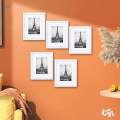5 Pieces Picture Frames Photo Frames Display Creative Art Collection Pictures Holder Wall Frame Set for Living Room Bedroom Gift.
