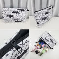 Cute Owl Print Makeup Bags For Women Roomy Toiletry Bag Mini Travel Practical Pencil Case Birthday Custom Pattern Cosmetic Pouch. 