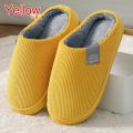 Winter Men's Shoes Household Cotton Slippers Men Indoor Warm Plush Footwear Non-Slip Platform Slippers Couple Women Home Shoes. 