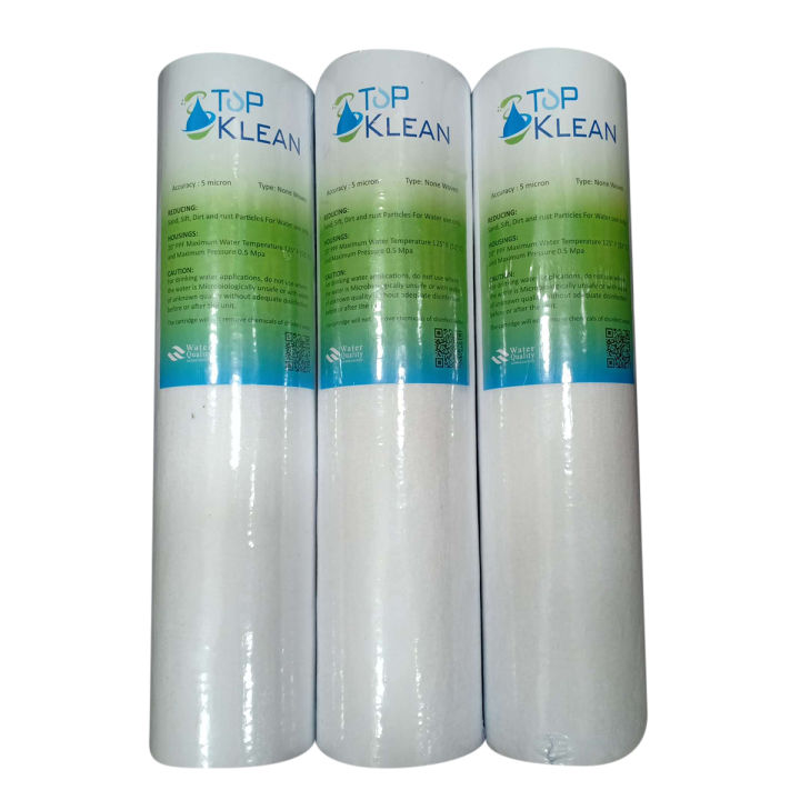 TOPKLEAN PP Filter 3 pcs Set - Suitable for RO Water Purifier