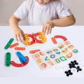 Wood Tic TAC Toe Puzzle Board Games Party Favors Sorting Toy Educational.