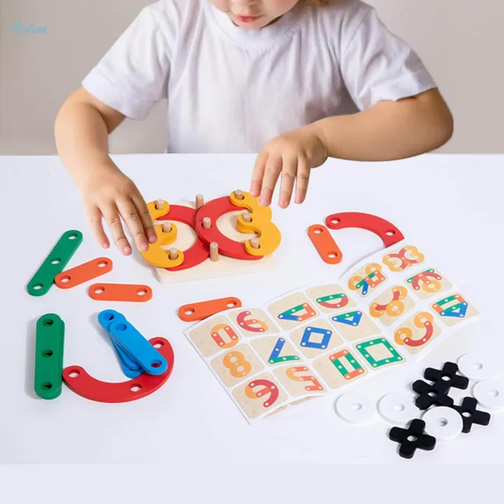 Wood%20Tic%20TAC%20Toe%20Puzzle%20Board%20Games%20Party%20Favors%20Sorting%20Toy%20Educational%20-%20Image%203