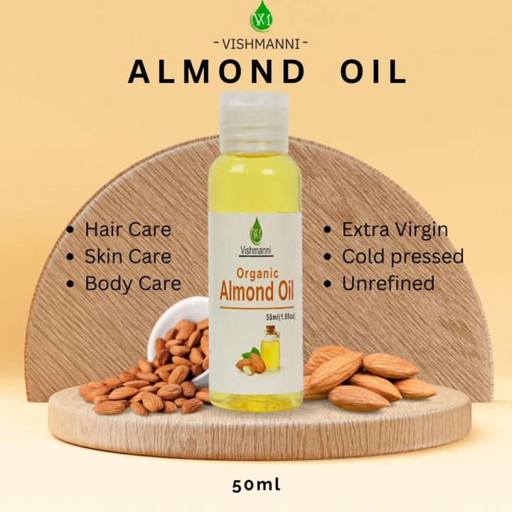 Vishmanni Organic Sweet Almond oil 50 ml