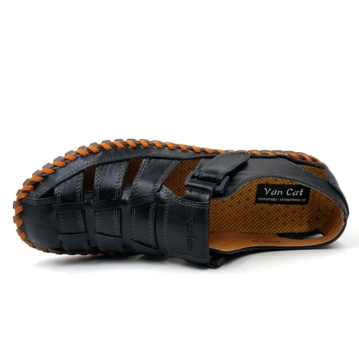 VAN%20New%20Summer%20Men%20Sandals%202019%20Leisure%20Beach%20Men%20Shoes%20High%20Quality%20%20Leather%20Sandals%20The%20Men's%20Sandals%20Big%20size%2039-47%20-%20Image%207