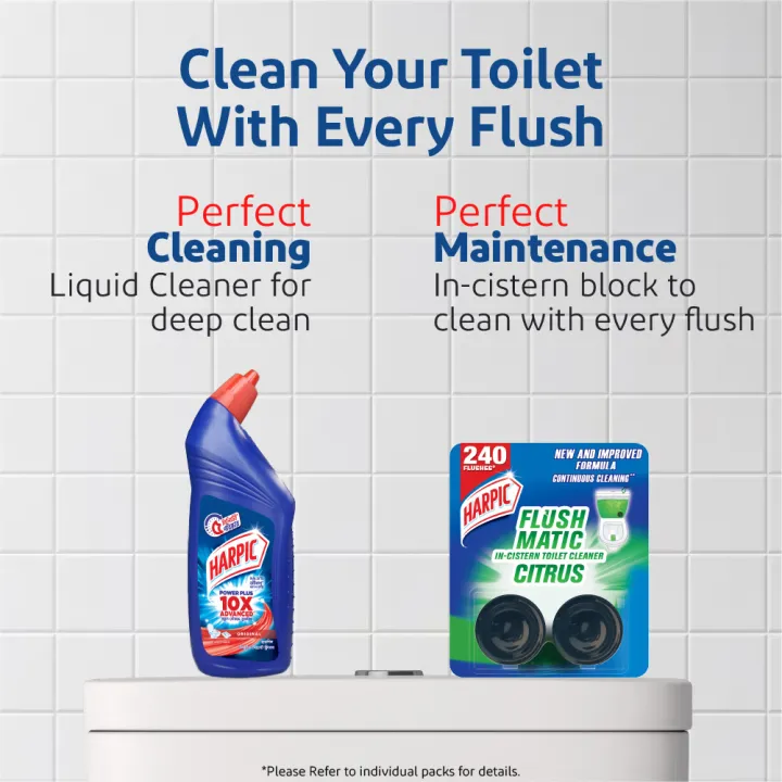 Harpic%20Flushmatic%20Citrus%20In%20Cistern%20Toilet%20Cleaner%20Blocks%20(50g%20X%202pcs)%20Automatic%20Cleaning%20with%20Every%20Flush%20-%20Image%202