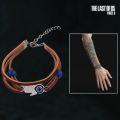 The Last of Us Part 2 Bracelet Ellie Dina Hamsa Evil Eye Blue Beads Leather Bracelets Bangles for Women Jewelry Gift. 
