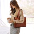 【Authentic leather tactile feel】Women's Bag2023New Versatile Handbag Shoulder Bag Tote Bag Shoulder Simple Big Bag.