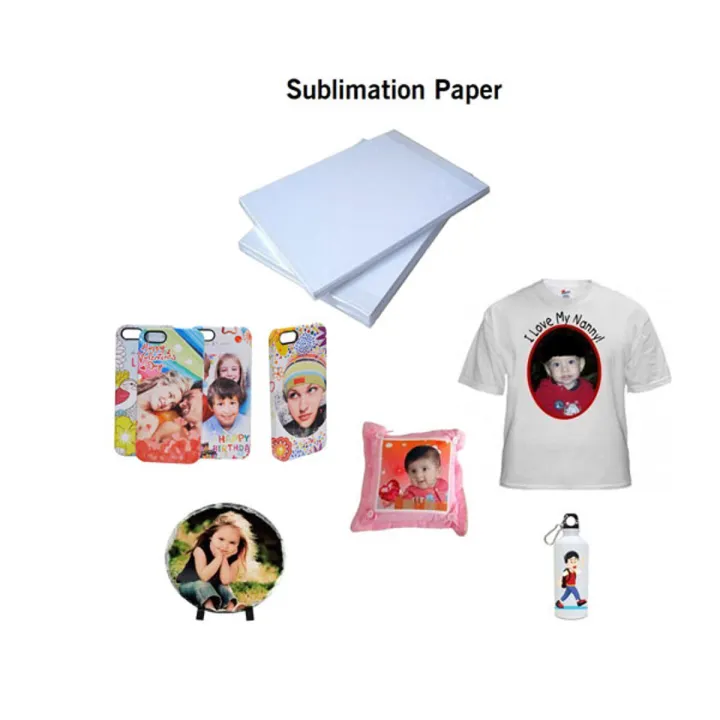 Sublimation Transfer Paper 100 Sheets A4 Heat Transfer Paper for Textile Mugs Plates Tiles Printing