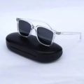 Transparent Frame Sunglasses for Men - Black.